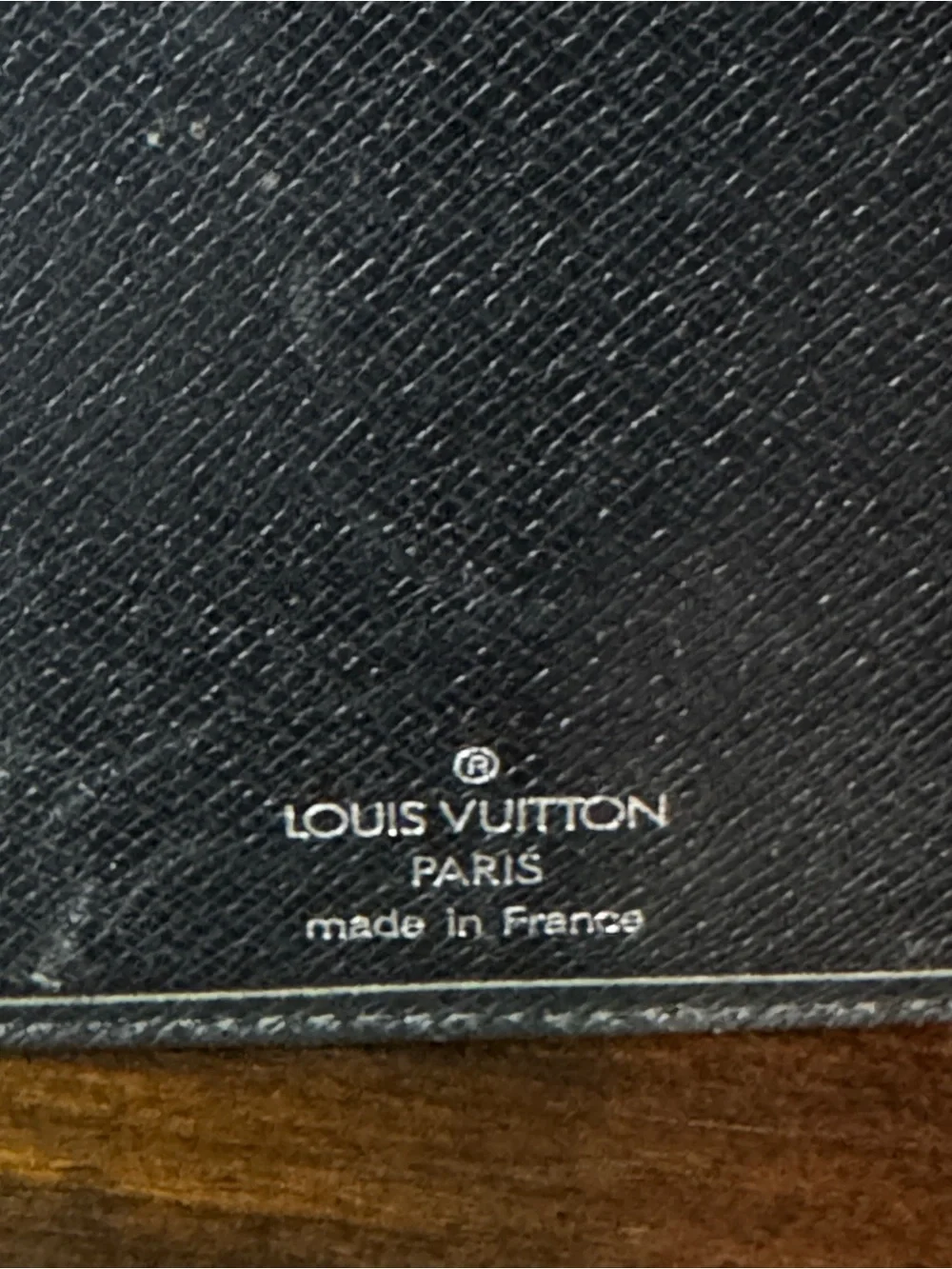 Louis Vuitton Black Taiga Long Wallet
